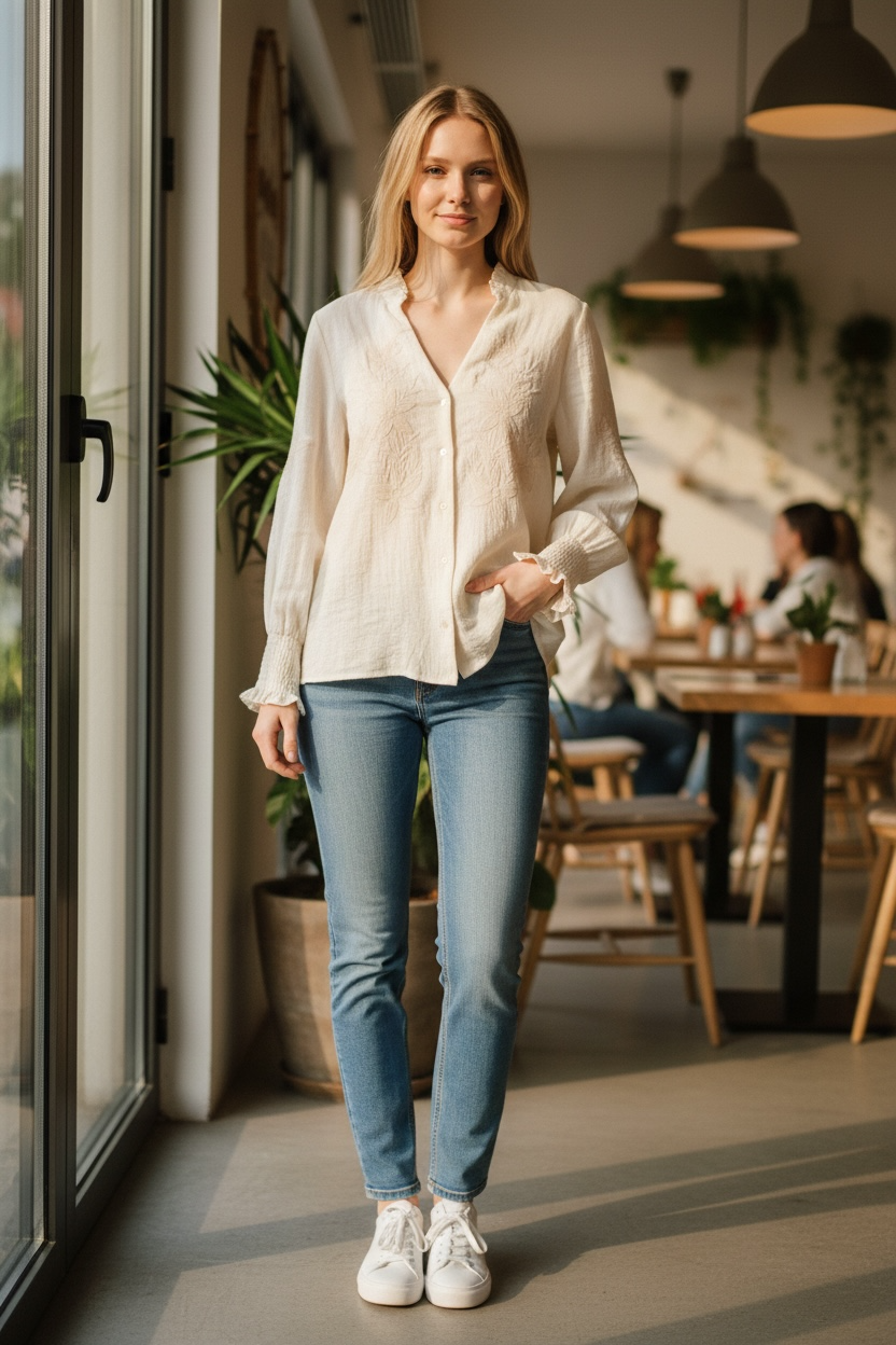 SOIZIC - Blouse Ecru
