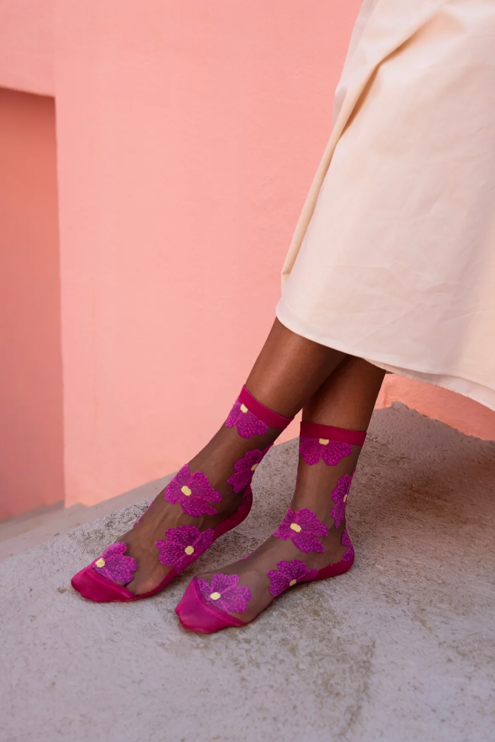 CHAUSSETTES MURANO FUCHSIA