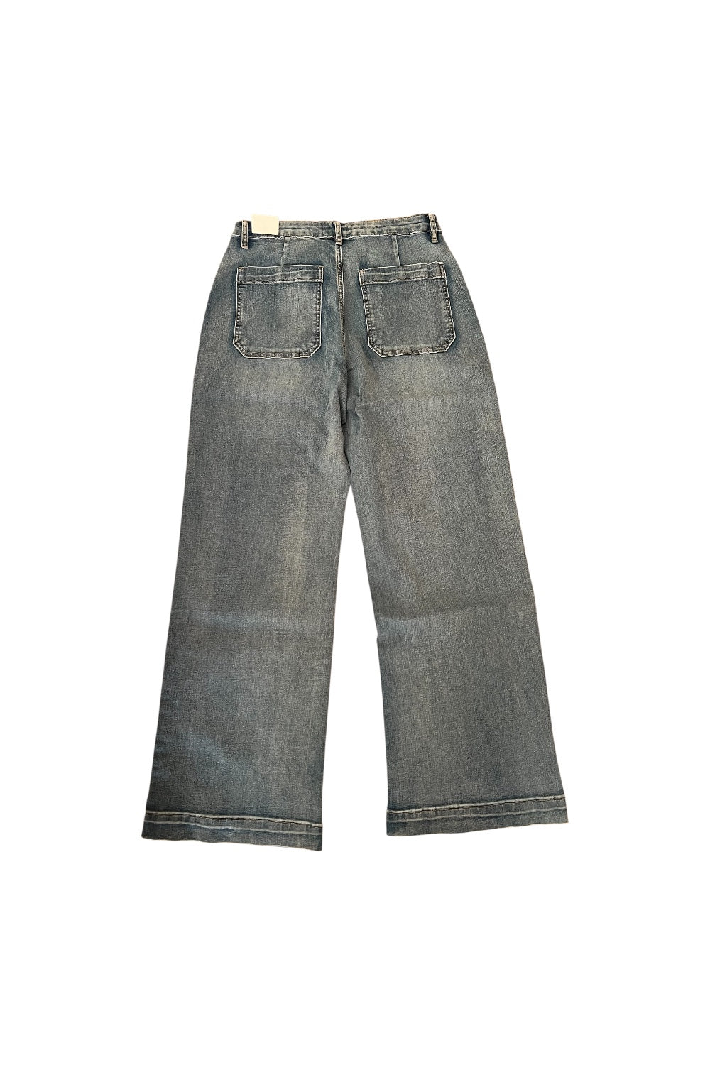 JEANS BLEU CLAIR EVASE 5 BOUTONS DENIM