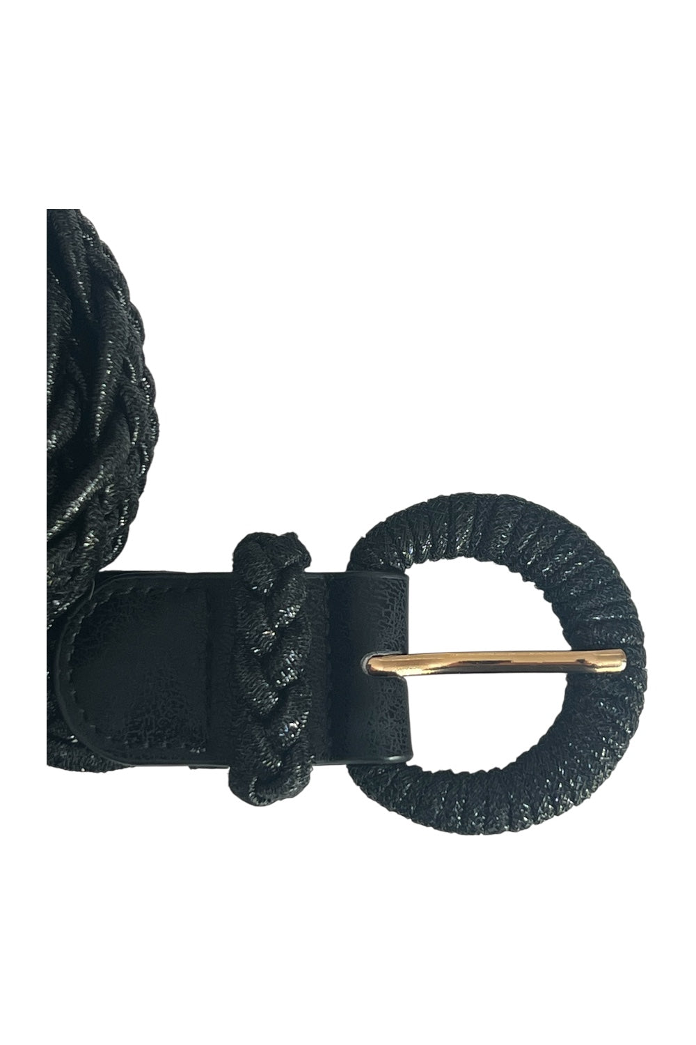 CEINTURE NOIRE TRESSEE - LF-10717
