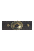 CEINTURE NUBUCK DETAIL DORE - 2161