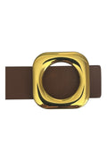 CEINTURE CUIR BOUCLE DOREE - 02691