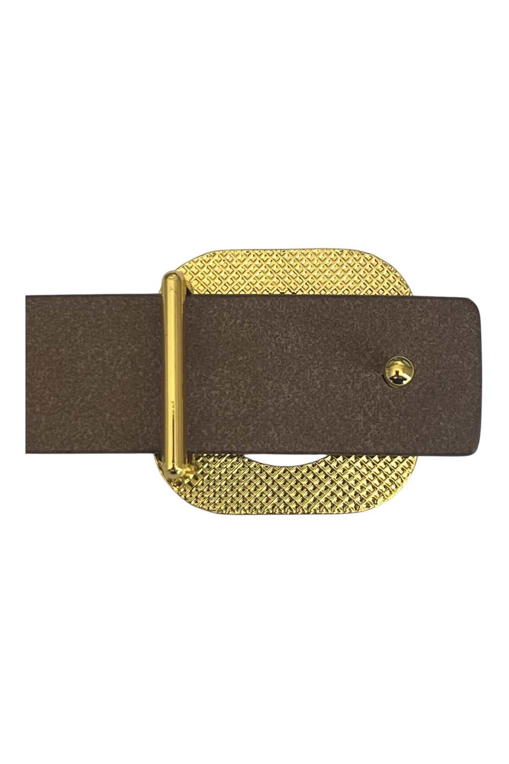 CEINTURE CUIR BOUCLE DOREE - 02691