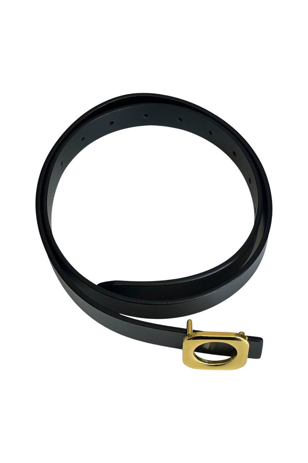 CEINTURE CUIR BOUCLE DOREE - 02691