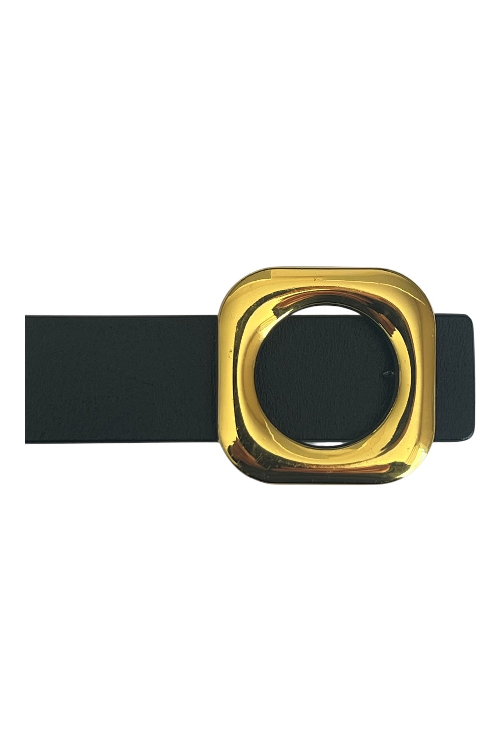 CEINTURE CUIR BOUCLE DOREE - 02691