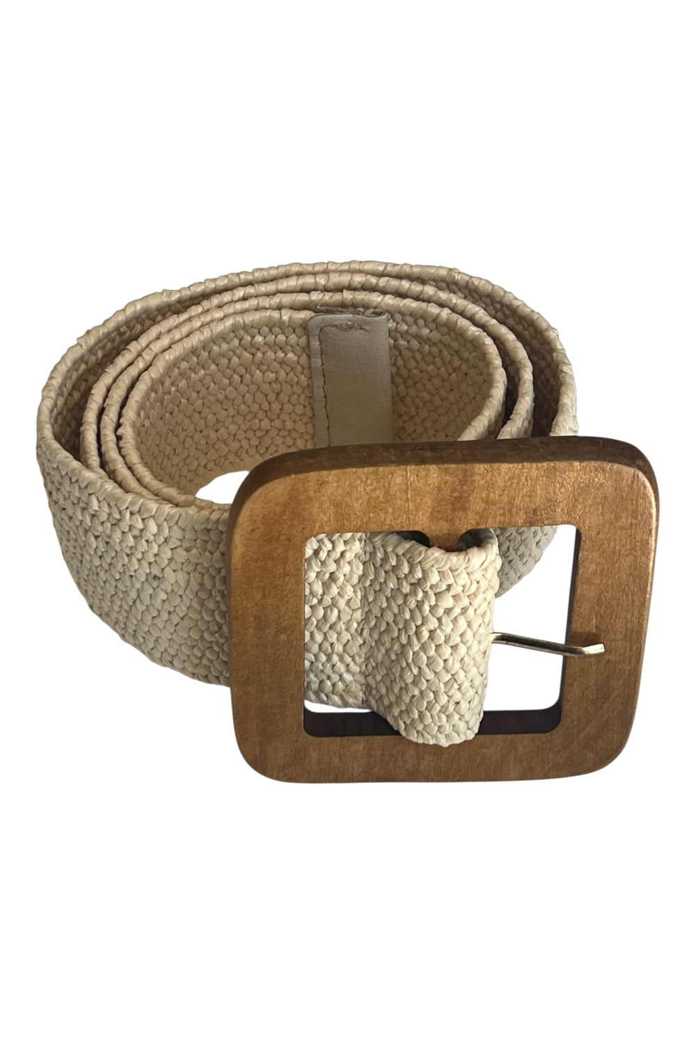 CEINTURE ELASTIQUE BOUCLE BOIS