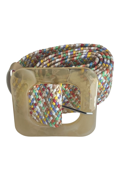 Ceinture élastique boucle effet NACRE