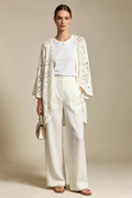 Gilet mi-long Crochet