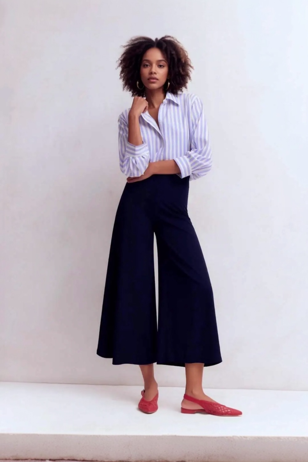 Pantalon large fluide