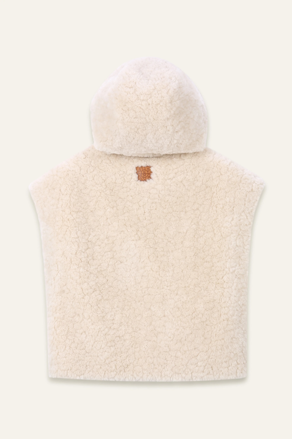 Veste sans manches fausse fourrure DELIA - Ecru