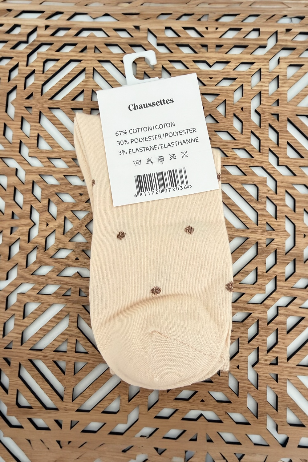 CHAUSSETTES Pois ou Coeurs dorés