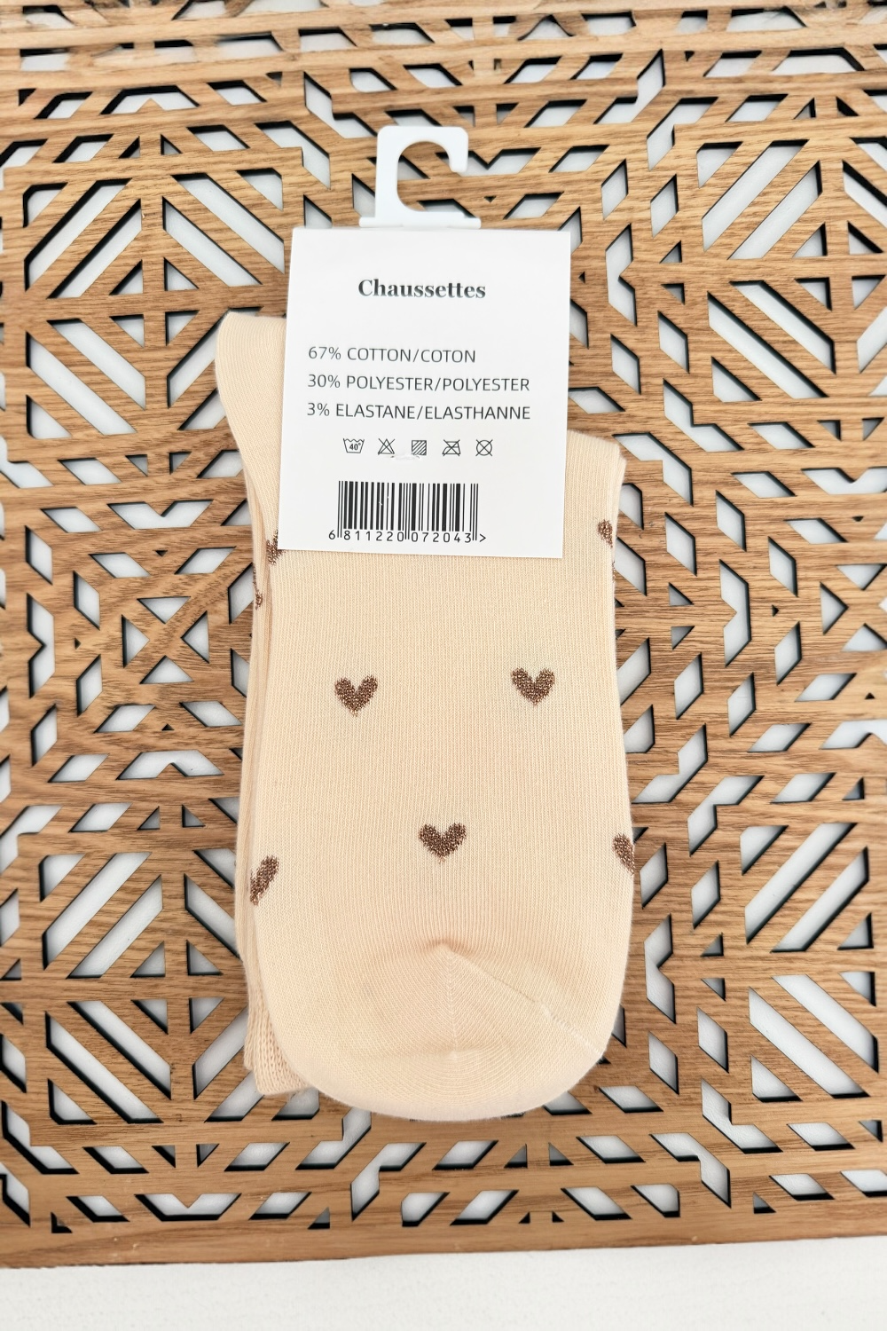 CHAUSSETTES Pois ou Coeurs dorés