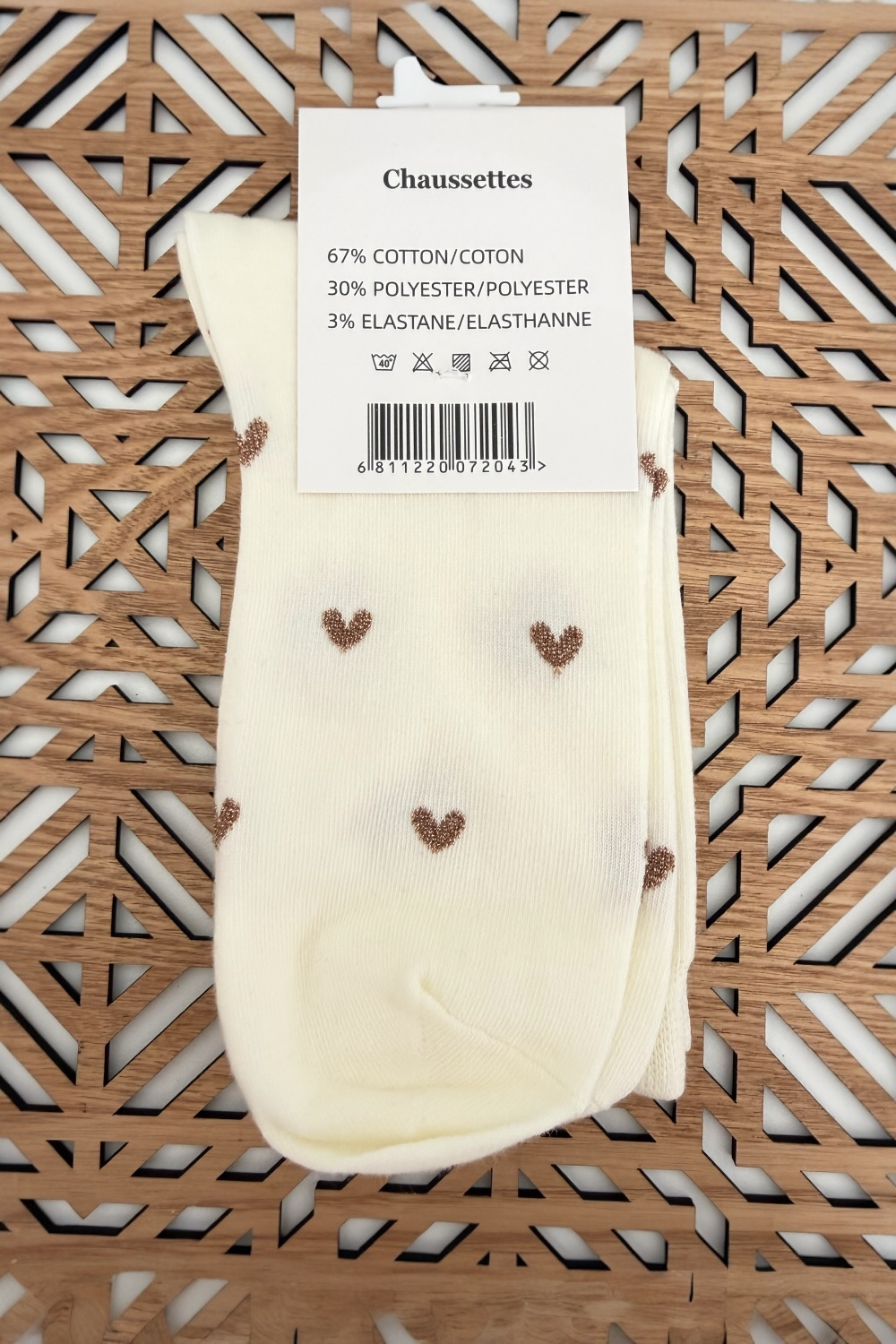 CHAUSSETTES Pois ou Coeurs dorés