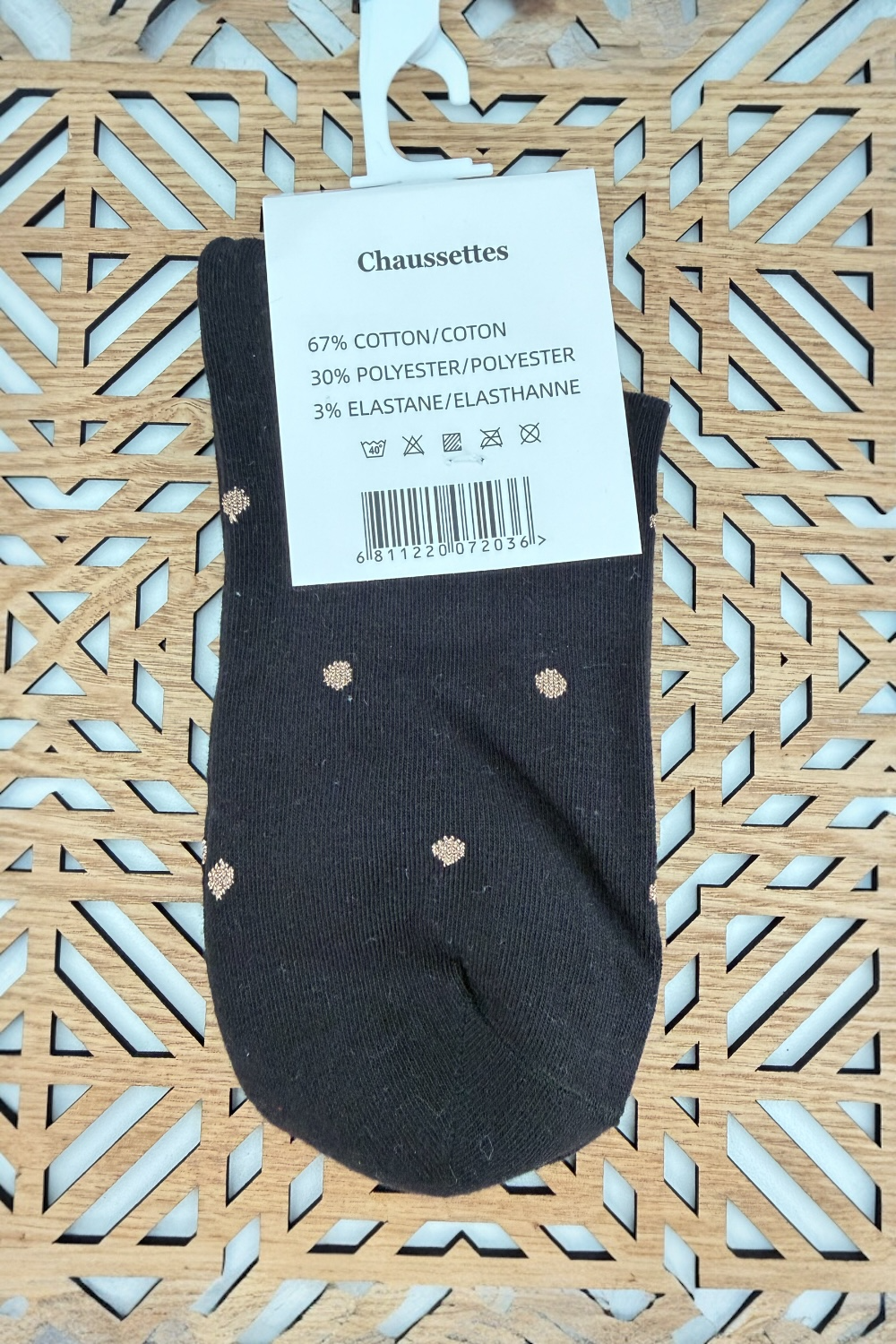 CHAUSSETTES Pois ou Coeurs dorés