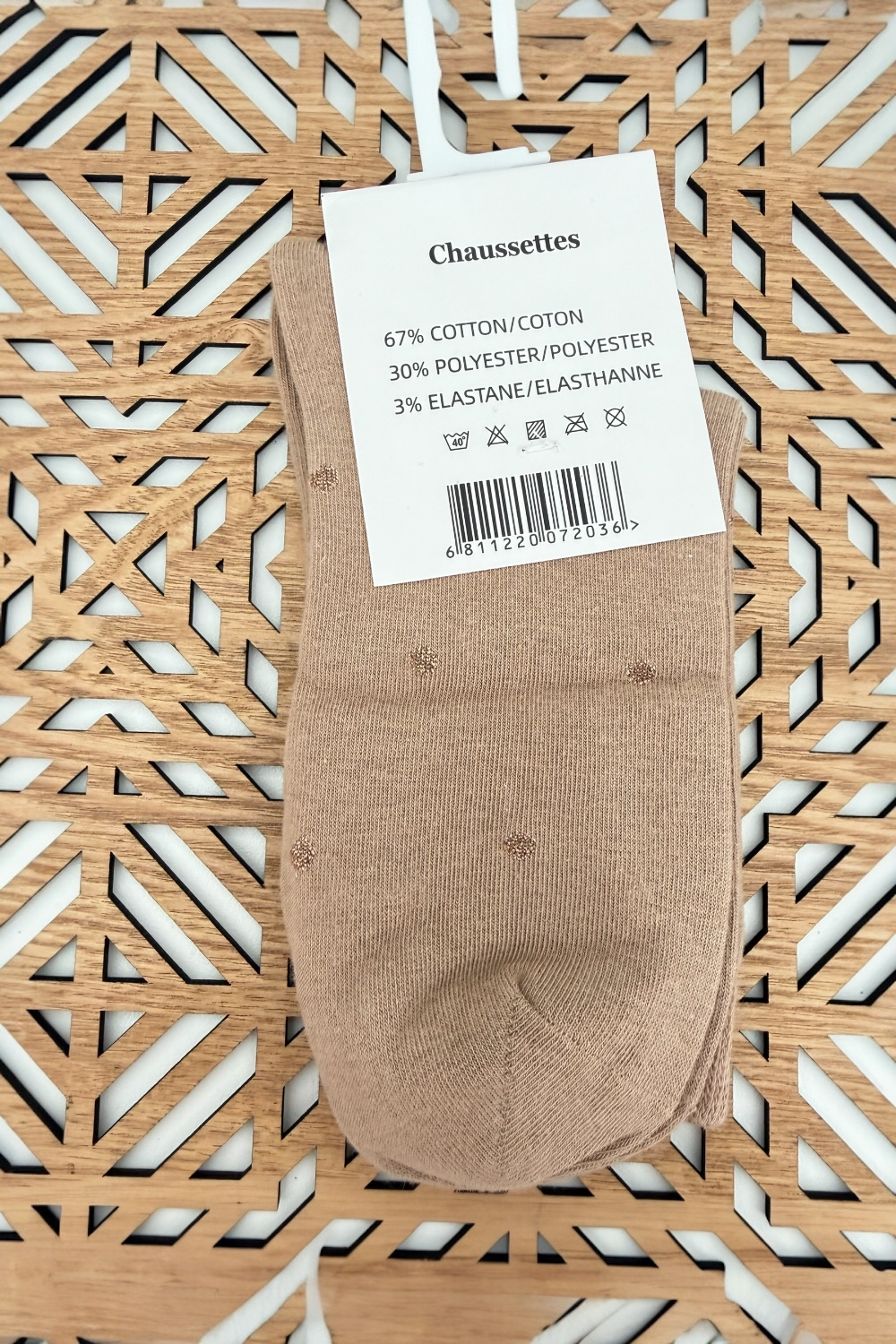 CHAUSSETTES Pois ou Coeurs dorés
