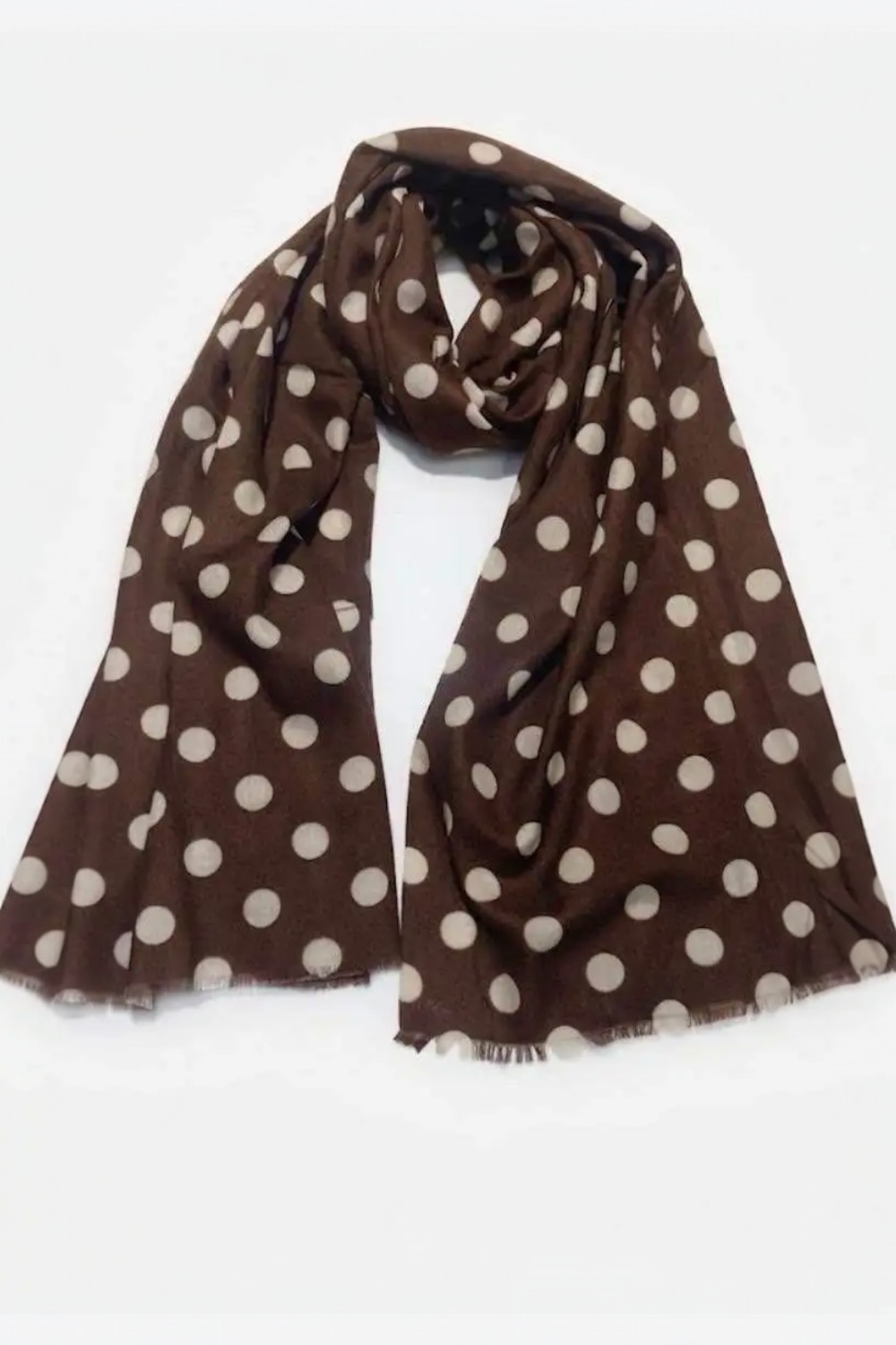 Foulard Marron à pois