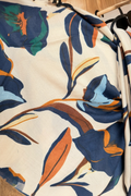 Foulard Floral Bleu