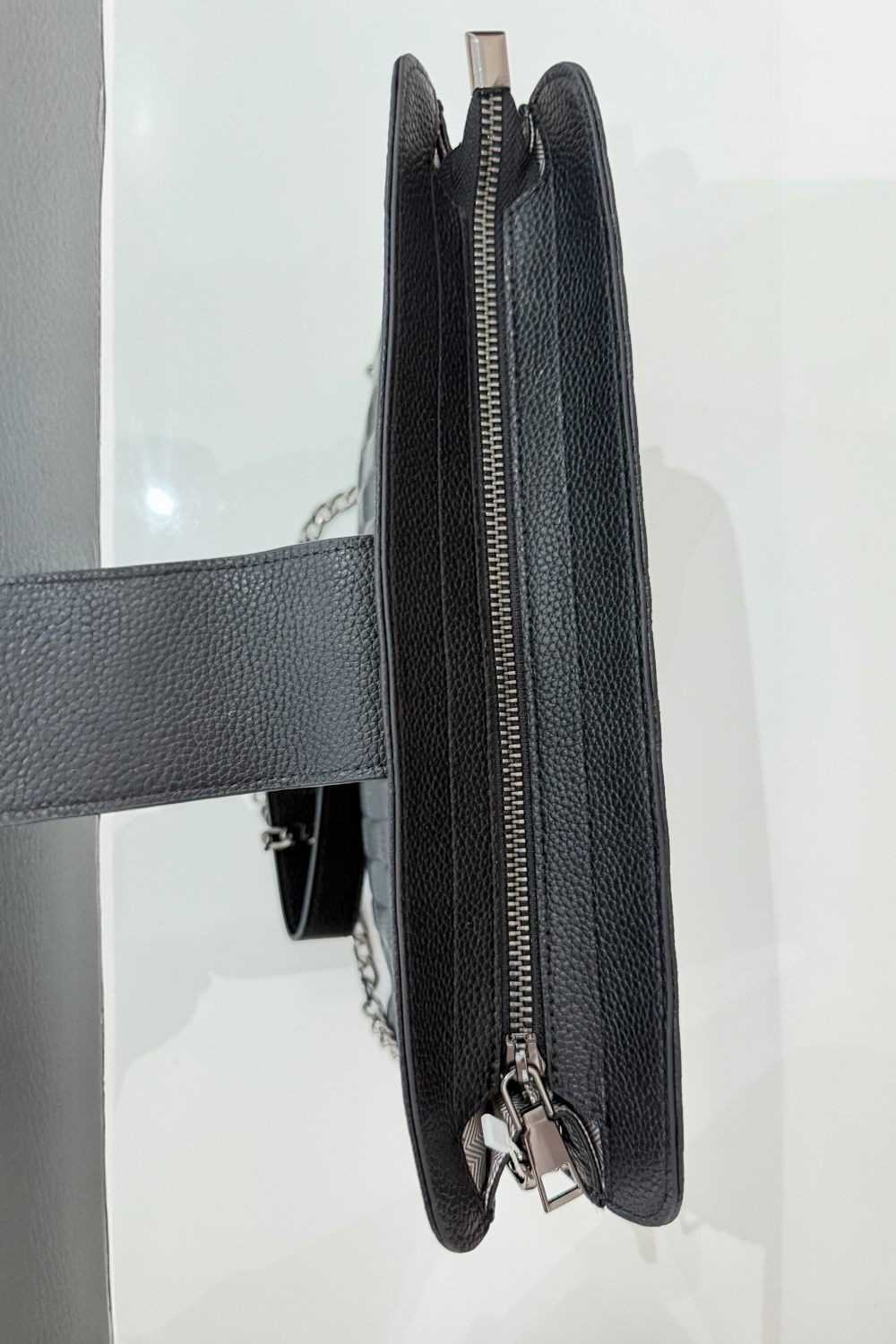 Pochette Damier Cuir Noir