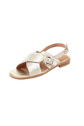 AIMEE - Sandales Plates en cuir