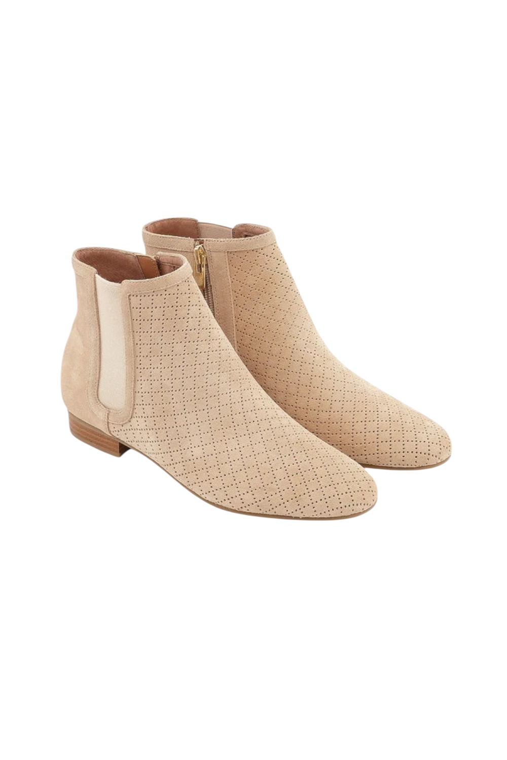 SOLARA - Bottines en cuir ajouré