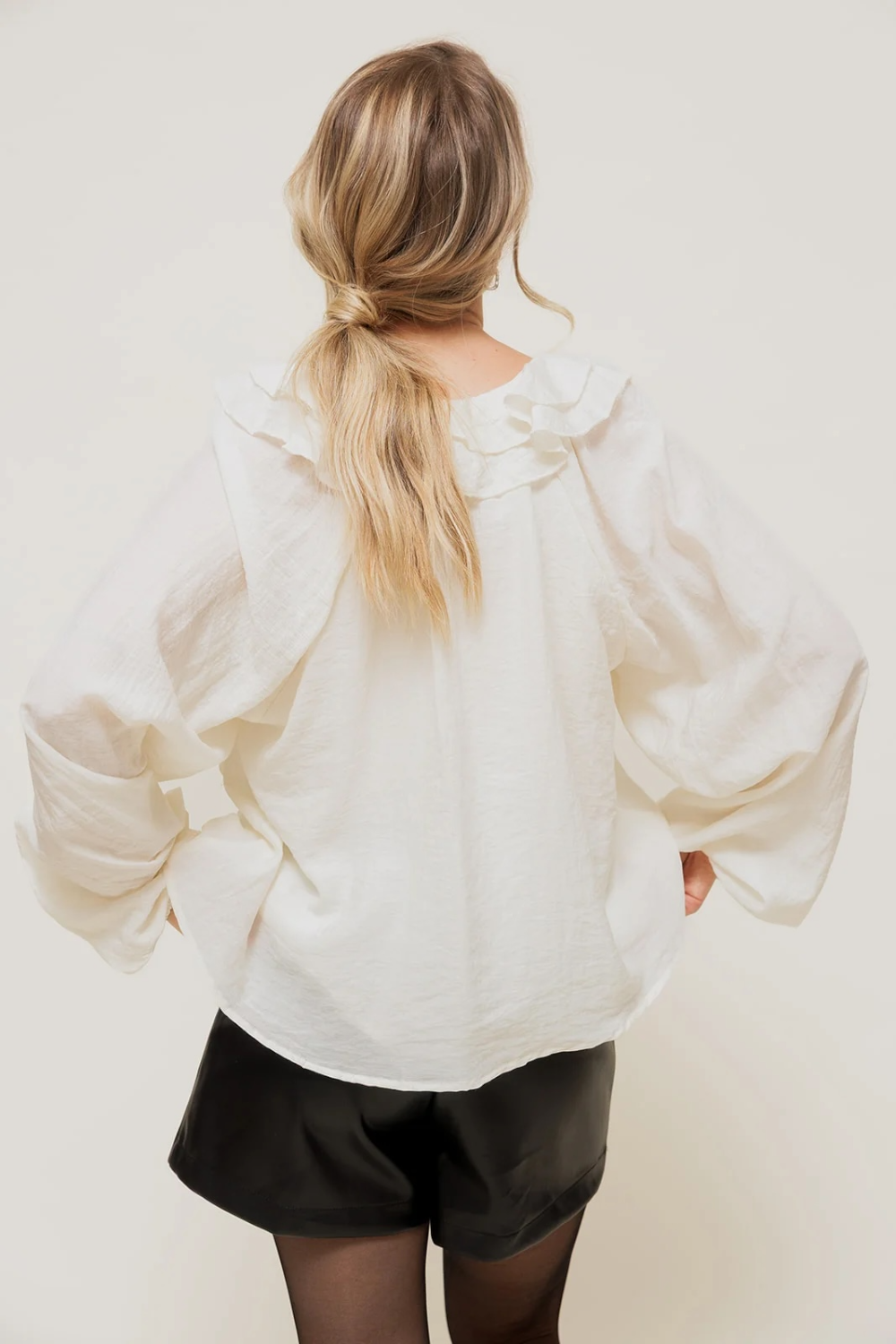 RÉLISSE - Blouse Romantique à Volants Cascade