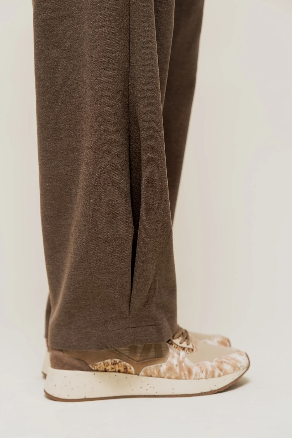 SELORIAH - Pantalon Coupe Large en Maille Sweat